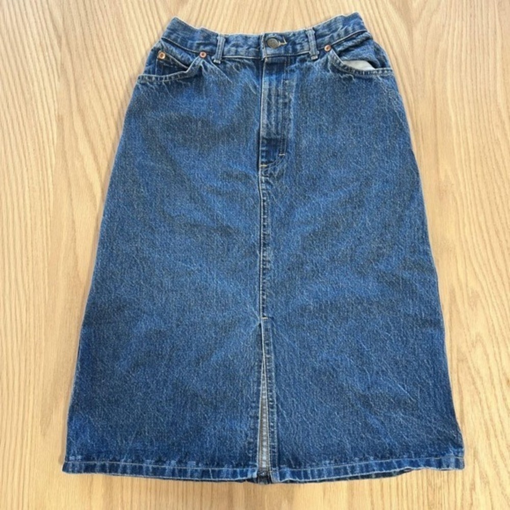 Vintage Lee Denim midi skirt